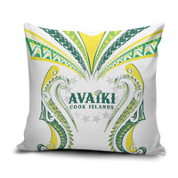 Rugby Cook Islands Avaiki Pillow Cover White Kuki Airani Tribal Maori Inspired LT9 White - Polynesian Pride