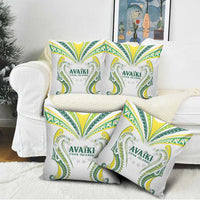 Rugby Cook Islands Avaiki Pillow Cover White Kuki Airani Tribal Maori Inspired LT9 - Polynesian Pride