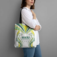 Rugby Cook Islands Avaiki Tote Bag White Kuki Airani Tribal Maori Inspired LT9 - Polynesian Pride