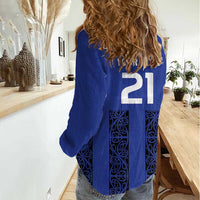 Custom Oceania Football NZ Auckland Women Casual Shirt Maori Tribal Pattern LT9 - Polynesian Pride