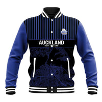 Custom Oceania Football NZ Auckland Baseball Jacket Minimal City Map Style