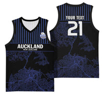 Custom Oceania Football NZ Auckland Basketball Jersey Minimal City Map Style LT9 - Polynesian Pride