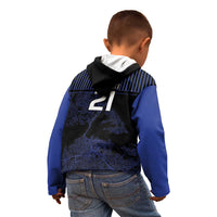 Custom Oceania Football NZ Auckland Kid Hoodie Minimal City Map Style LT9 - Polynesian Pride