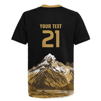Custom Oceania Football NZ South Island Rugby Jersey Minimal Mount Cook Silhouette