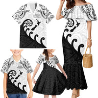 Kia Haka Maori language Family Matching Mermaid Dress and Hawaiian Shirt Te Reo Maori Inspired Art LT9 - Polynesian Pride