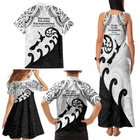 Kia Haka Maori language Family Matching Tank Maxi Dress and Hawaiian Shirt Te Reo Maori Inspired Art LT9 - Polynesian Pride