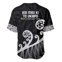 Kia Mau Ki To Ukaipo Baseball Jersey Te Reo Maori Koru Fern Art LT9 - Polynesian Pride