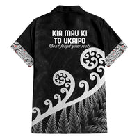 Kia Mau Ki To Ukaipo Family Matching Summer Maxi Dress and Hawaiian Shirt Te Reo Maori Koru Fern Art LT9 - Polynesian Pride