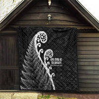 Kia Mau Ki To Ukaipo Quilt Te Reo Maori Koru Fern Art LT9 - Polynesian Pride