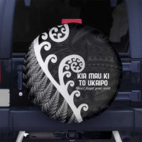 Kia Mau Ki To Ukaipo Spare Tire Cover Te Reo Maori Koru Fern Art LT9 - Polynesian Pride