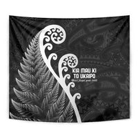 Kia Mau Ki To Ukaipo Tapestry Te Reo Maori Koru Fern Art LT9 - Polynesian Pride