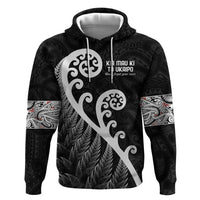 Kia Mau Ki To Ukaipo Zip Hoodie Te Reo Maori Koru Fern Art