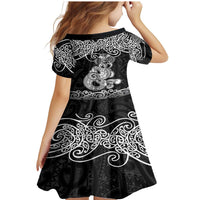 Te Reo Maori Tiki Inspired Art Family Matching Mermaid Dress and Hawaiian Shirt LT9 - Polynesian Pride