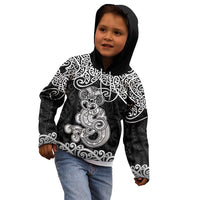 Te Reo Maori Tiki Inspired Art Kid Hoodie