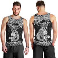 Te Reo Maori Tiki Inspired Art Men Tank Top