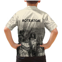 Whanau Maori Language Family Matching Mermaid Dress and Hawaiian Shirt Te Reo Maori Inspired Art LT9 - Polynesian Pride