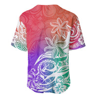 Polynesian Sunset Plumeria Baseball Jersey Pacific Island Tribal Blossom Style LT9 - Polynesian Pride