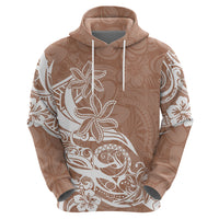 Polynesian Sunset Plumeria Hoodie Pacific Island Tribal Nude Style LT9 - Polynesian Pride