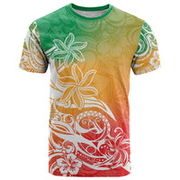 Polynesian Sunset Plumeria T Shirt Pacific Island Tribal Reggae Style LT9 Reggae - Polynesian Pride