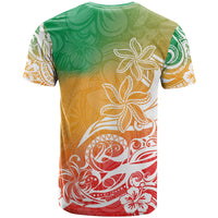 Polynesian Sunset Plumeria T Shirt Pacific Island Tribal Reggae Style LT9 - Polynesian Pride