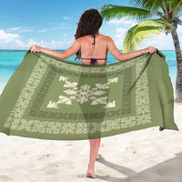Hawaiian Quilt Block Design Sarong Lime Hawaii Culture Motifs - Polynesian Pride