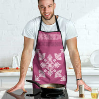 Hawaiian Quilt Block Design Apron Pink Hawaii Culture Motifs - Polynesian Pride