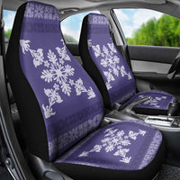 Hawaiian Quilt Block Design Car Seat Cover Purple Hawaii Culture Motifs - Polynesian Pride