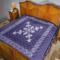 Hawaiian Quilt Block Design Quilt Purple Hawaii Culture Motifs - Polynesian Pride