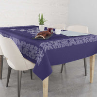 Hawaiian Quilt Block Design Tablecloth Purple Hawaii Culture Motifs - Polynesian Pride