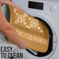 Hawaiian Quilt Pattern Bathroom Set Gold Hawaii Culture Tropical - Polynesian Pride