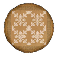 Hawaiian Quilt Pattern Spare Tire Cover Gold Hawaii Culture Tropical - Polynesian Pride