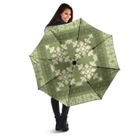 Hawaiian Quilt Pattern Umbrella Lime Hawaii Culture Tropical - Polynesian Pride