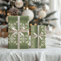 Hawaiian Quilt Pattern Wrapping Paper Lime Hawaii Culture Tropical - Polynesian Pride