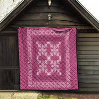 Hawaiian Quilt Pattern Quilt Pink Hawaii Culture Tropical - Polynesian Pride