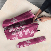 Hawaiian Quilt Pattern Umbrella Pink Hawaii Culture Tropical - Polynesian Pride