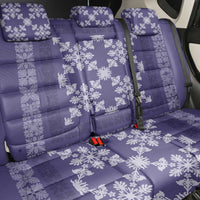 Hawaiian Quilt Pattern Back Car Seat Cover Purple Hawaii Culture Tropical - Polynesian Pride