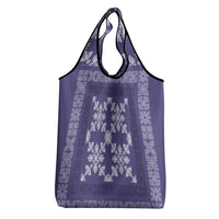 Hawaiian Quilt Pattern Grocery Bag Purple Hawaii Culture Tropical LT9 - Polynesian Pride