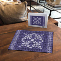 Hawaiian Quilt Pattern Puzzle Purple Hawaii Culture Tropical - Polynesian Pride