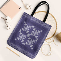Hawaiian Quilt Pattern Tote Bag Purple Hawaii Culture Tropical LT9 Black Strap One Size Purple - Polynesian Pride