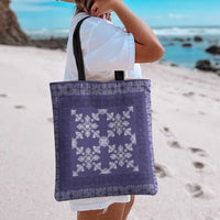 Hawaiian Quilt Pattern Tote Bag Purple Hawaii Culture Tropical LT9 - Polynesian Pride