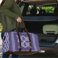Hawaiian Quilt Pattern Travel Bag Purple Hawaii Culture Tropical - Polynesian Pride