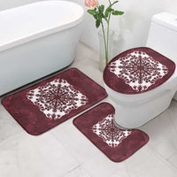 Palm Leaf Quilt Pattern Bathroom Set Hawaii Culture Floral - Polynesian Pride