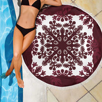 Palm Leaf Quilt Pattern Beach Blanket Hawaii Culture Floral - Polynesian Pride