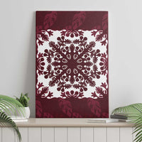 Palm Leaf Quilt Pattern Canvas Wall Art Hawaii Culture Floral LT9 - Polynesian Pride
