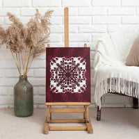 Palm Leaf Quilt Pattern Canvas Wall Art Hawaii Culture Floral LT9 - Polynesian Pride