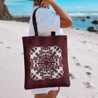 Palm Leaf Quilt Pattern Tote Bag Hawaii Culture Floral LT9 - Polynesian Pride