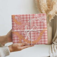 Pink Tropical Floral Palaka Wrapping Paper Hawaiian Quilt Pattern - Polynesian Pride