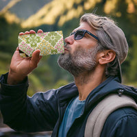 Aloha Vintage Palaka Floral Hawaiian Quilt 4 in 1 Can Cooler Tumbler Omaomao Motif - Polynesian Pride