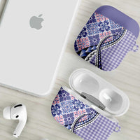 Aloha Vintage Palaka Floral Hawaiian Quilt AirPods Case Poni Motif LT9 - Polynesian Pride