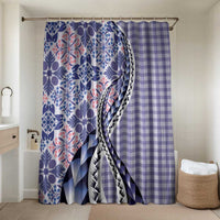 Aloha Vintage Palaka Floral Hawaiian Quilt Bathroom Set Poni Motif - Polynesian Pride